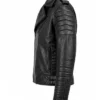Classic Quilted Biker Leather Jacket