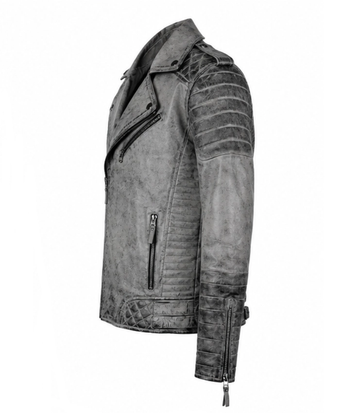 Classic Quilted Leather Jacket