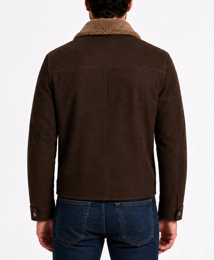 Coffner Brown Shearling Fur Jacket for sale