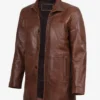 Cognac Brown Car Coat