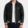 Cooper Black Varsity Leather Jacket
