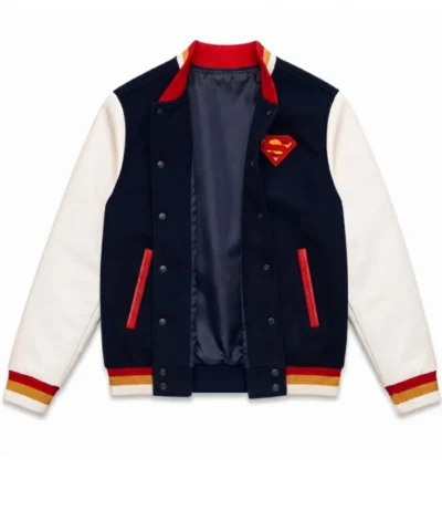 DC Comics Superman Superhero Blue and White Jacket