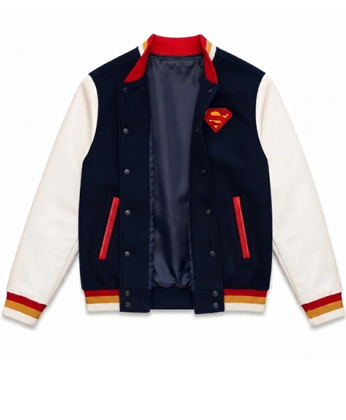 DC Comics Superman Superhero Blue and White Jacket