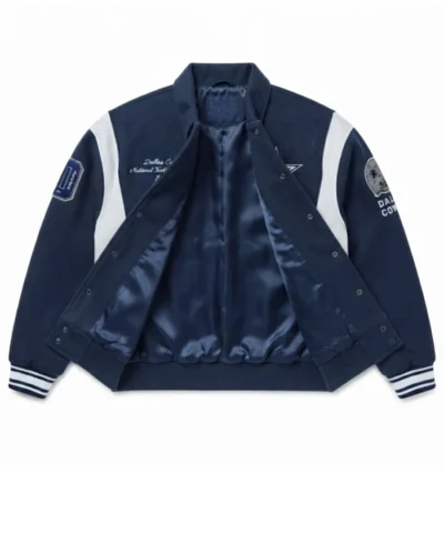 Dallas Cowboys Air Supremacy Full Snap Navy Varsity Jacket