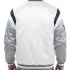 Dallas Cowboys Shutout Full Snap Varsity White Satin Jacket