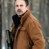 David Lyons The Night Agent Brown Cotton Jacket