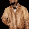 Davido London Brown Distressed Leather Jacket For Men and Women