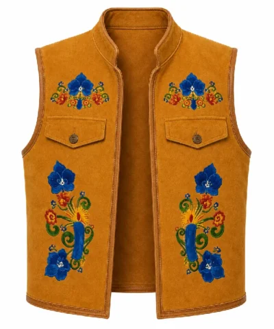 Descendants Wicked Wonderland Alexandro Floral Suede Vest