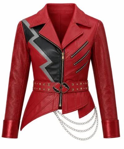 Descendants Wicked Wonderland Kylie Cantrall Red Leather Jacket