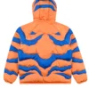 Digimon Greymon Orange Puffer Jacket for Men and Women