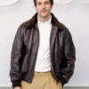Dior PFW 2026 Paul Anthony Kelly Brown Fur Bomber Leather Jacket