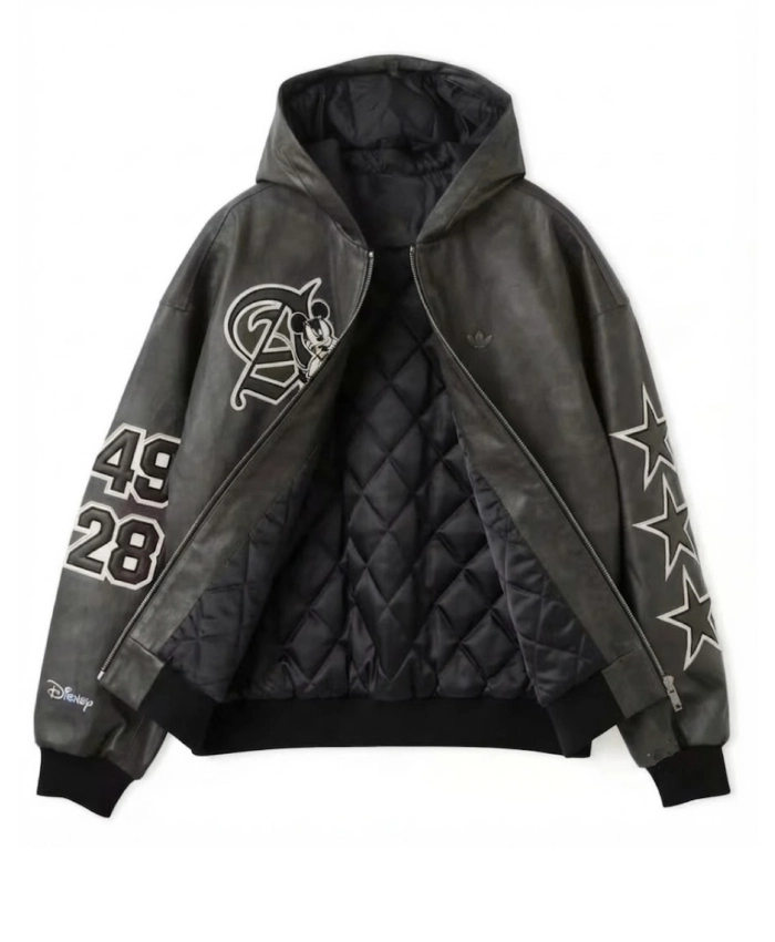 Disney x Adidas Mickey Mouse Leather Jacket