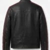 Drake Burning Bridges Black Leather Motorcycle Jacket