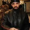Drake Burning Bridges Music Video Black Leather Jacket