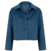 Ella Maisy Purvis Patience Patience Evans Blue Cropped Jacket
