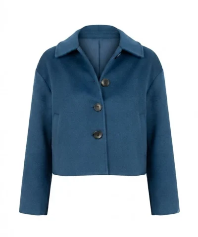 Ella Maisy Purvis Patience Patience Evans Blue Cropped Jacket
