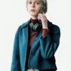 Ella Maisy Purvis TV Series Patience Patience Evans Blue Cropped Jacket On Sale