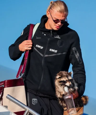 Erling Haaland Norway Nike Black Fleece Track Jacket