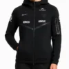 Erling Haaland Norway Nike Black Fleece hooded Track Jacket
