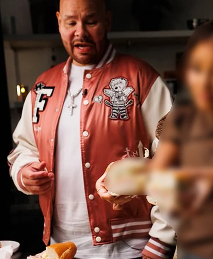Fat Joe Azzy Milan Family Style Food Festival Satin Varsity Jacket