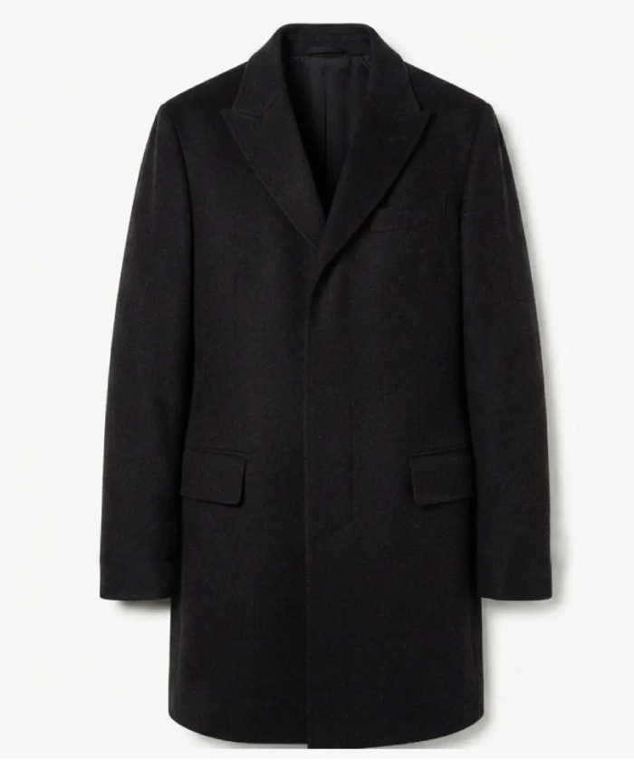 Frank Harkness Slow Horses Black Wool Coat