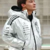George Mercedes F1 Adidas Metallic Parachute Hooded Jacket