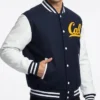 Get Cal Navy Wool Varsity Jacket