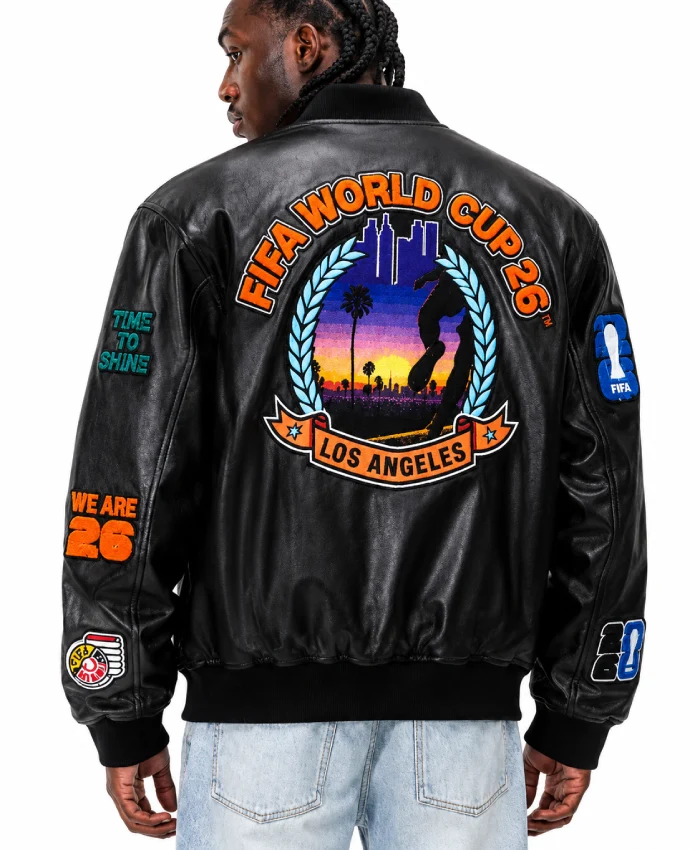 Get FIFA World Cup 2026 Los Angeles Jeff Hamilton Black Leather Jacket