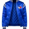 Get Toronto Blue Jays Teddy Blue Satin Jacket
