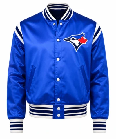 Get Toronto Blue Jays Teddy Blue Varsity Jacket