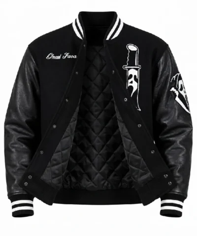 Ghostface Scream Horror Scary Slasher Varsity Jacket