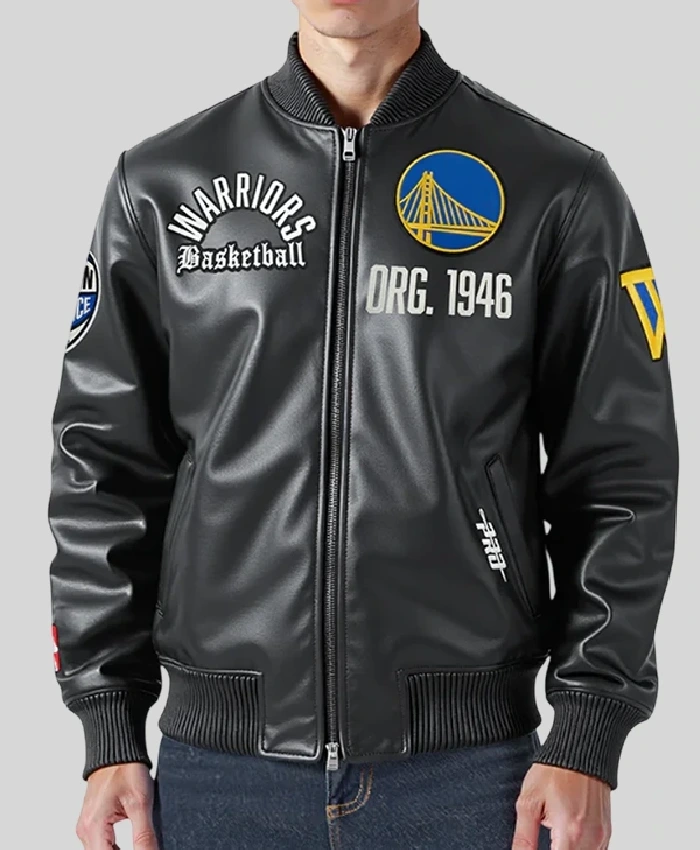 Golden State Warriors Modern Originals Leather Jacket