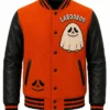 Halloween Labubu Ghostface  Black and Red Leather Jacket