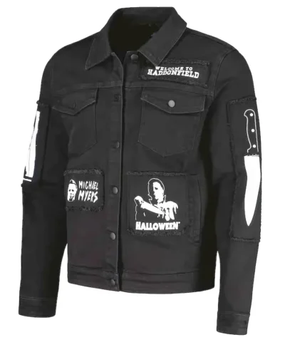 Halloween Michael Myers Black Denim Jacket