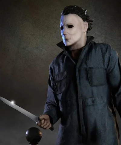 Halloween Michael Myers Grey Cotton Coat