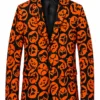 Halloween Pumpkin Printed Suit