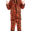 Halloween Pumpkin Printed Suit For Mens 