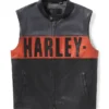 Harley Davidson Essential Convertible Black Leather Jacket