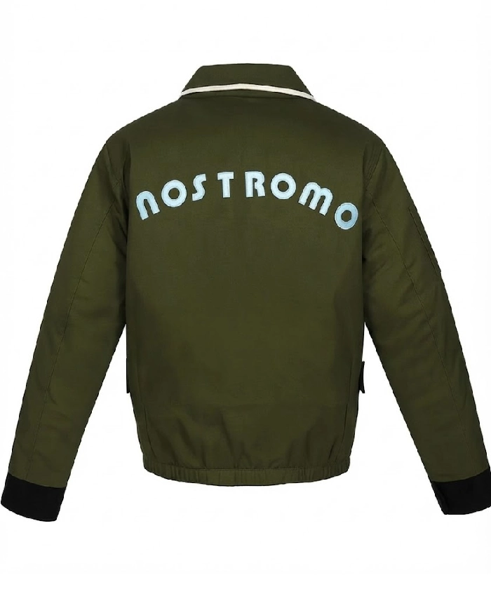 Harry Dean Stanton Crew Alien Nostromo Green Cotton Jacket On Sale