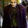Heath Ledger Joker The Dark Knight Purple Wool Coat
