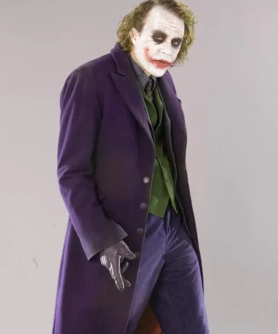 Heath Ledger Joker The Dark Knight Wool Coat