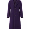 Heath Ledger Joker The Dark Knight Wool Purple Coat