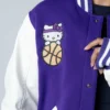 Hello Kitty Sacramento Kings Full Snap Wool Purple Jacket
