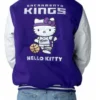 Hello Kitty Sacramento Kings Full Snap Wool Varsity Jacket
