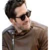 Jake Gyllenhaal In The Grey 2026 Bronco Brown Leather Jacket