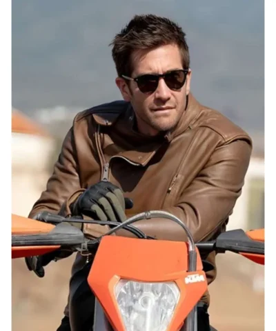 Jake Gyllenhaal In The Grey 2026 Bronco Leather Jacket