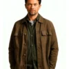 Jakob Oftebro Blood Sacrifice S01 Thomas Berg Brown Suede Leather Jacket