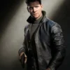 James Bond 007 First Light Black Leather Jacket
