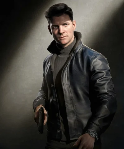 James Bond 007 First Light Black Leather Jacket