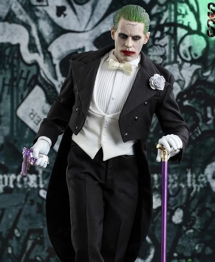 Jared Leto Suicide Squad The Joker Notch Collar Double Breasted Black Dinner Blazer Coat